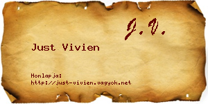 Just Vivien névjegykártya