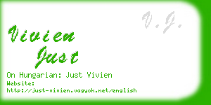 vivien just business card